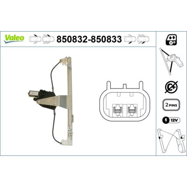 Valeo Fensterheber 850832