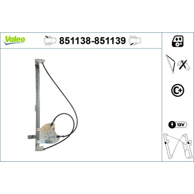 Valeo Fensterheber 851139