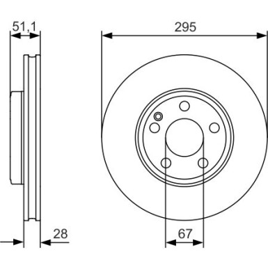 BOSCH Bremsscheibe 0 986 479 A01