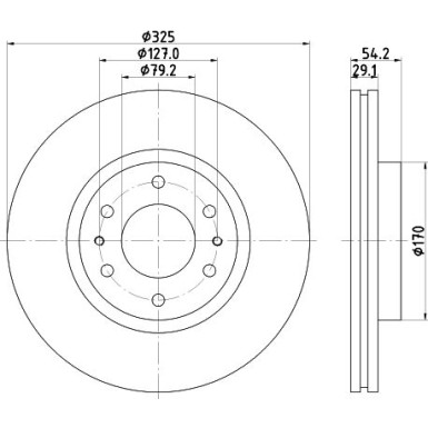 Bremsscheibe 8DD 355 117-021 Bremsscheibe 8DD 355 117-021