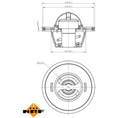 NRF Thermostat, Kühlmittel EASY FIT 725135 NRF Thermostat, Kühlmittel EASY FIT 725135