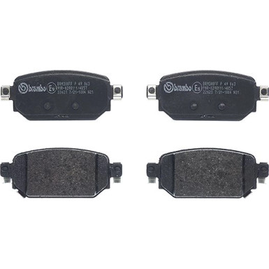 Brembo Bremsbelagsatz, Scheibenbremse PRIME LINE P 49 063 Brembo Bremsbelagsatz, Scheibenbremse PRIME LINE P 49 063