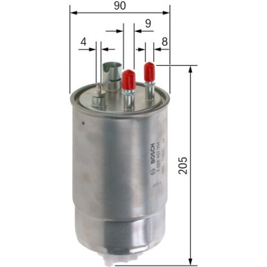 Kraftstofffilter F 026 402 054 Kraftstofffilter F 026 402 054