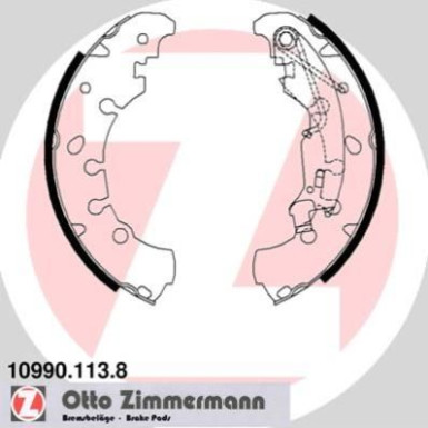 Zimmermann Bremsbackensatz 10990.113.8 Zimmermann Bremsbackensatz 10990.113.8
