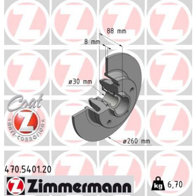 Bremsscheibe 470.5401.20 Bremsscheibe 470.5401.20