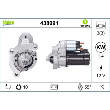 Valeo Starter VALEO ORIGINS 438091