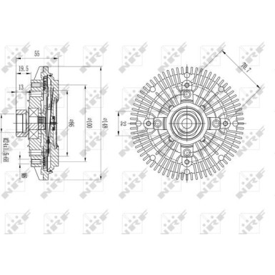 NRF Kupplung, Kühlerlüfter 49601