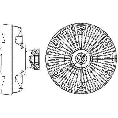 Mahle Kupplung, Kühlerlüfter BEHR Premium Line CFC 224 000P