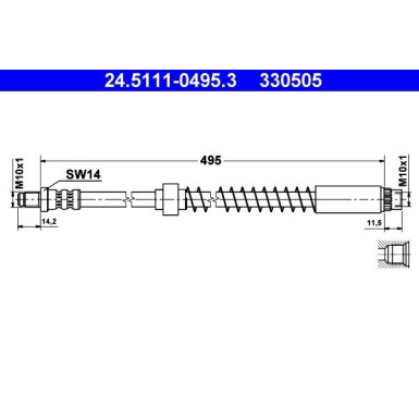 Bremsschlauch 24.5111-0495.3 Bremsschlauch 24.5111-0495.3