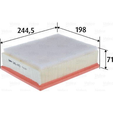 Valeo Luftfilter 585472