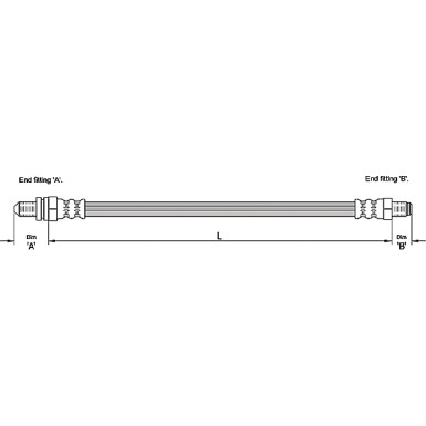 Metzger Bremsschlauch 4110241