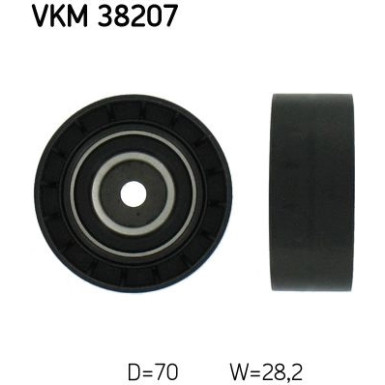 SKF Umlenk-/Führungsrolle, Keilrippenriemen VKM 38207