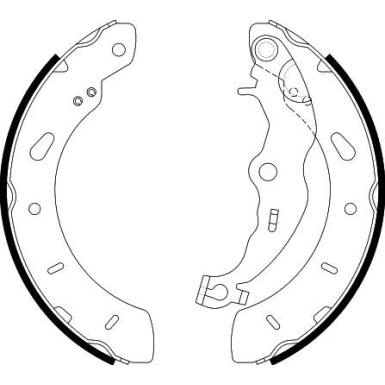 Bremsbackensatz 8DB 355 022-201 Bremsbackensatz 8DB 355 022-201