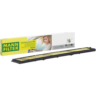 MANN-FILTER FP 6724 Innenraumfilter FreciousPlus Aktivkohlefilter mit Polyphenol, antibakteriell, Feinstaubfilter (PM 2.5) MANN-FILTER FP 6724 Innenraumfilter FreciousPlus Aktivkohlefilter mit Polyphenol, antibakteriell, Feinstaubfilter (PM 2.5)