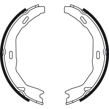 TRW Bremsbackensatz, Feststellbremse GS8745 TRW Bremsbackensatz, Feststellbremse GS8745