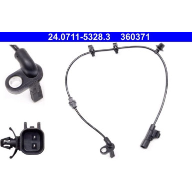ATE Sensor, Raddrehzahl 24.0711-5328.3 ATE Sensor, Raddrehzahl 24.0711-5328.3