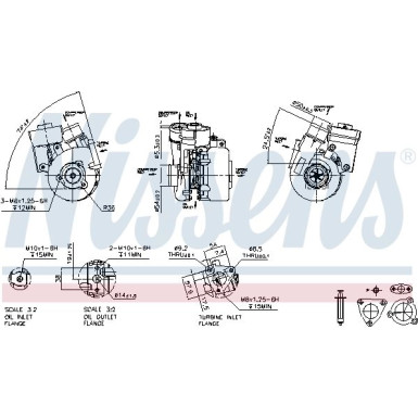 Nissens Turbolader 93125