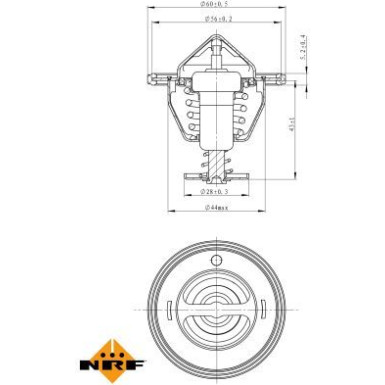 Thermostat, Kühlmittel 725088 Thermostat, Kühlmittel 725088