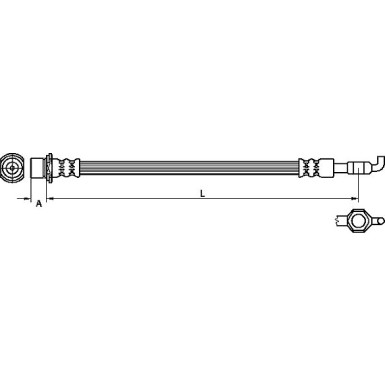 Metzger Bremsschlauch 4110971
