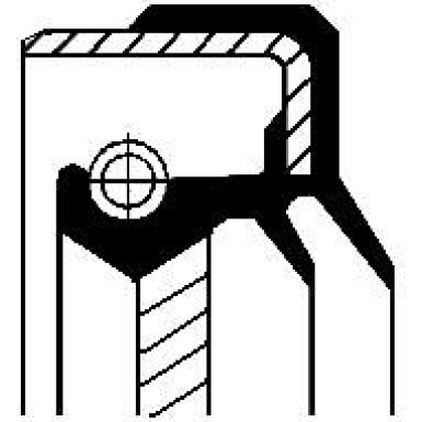 Wellendichtring, Differential 01026326B