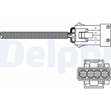 Delphi Lambdasonde ES20230-12B1 Delphi Lambdasonde ES20230-12B1