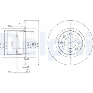 Bremsscheibe BG3621