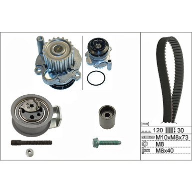 Wasserpumpe + Zahnriemensatz 530 0091 31 Wasserpumpe + Zahnriemensatz 530 0091 31