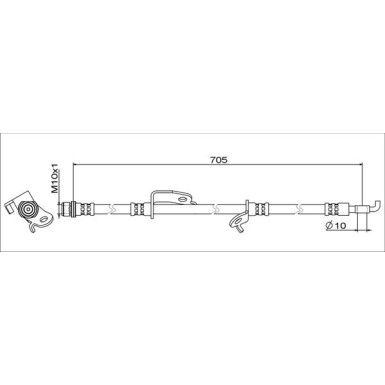 Metzger Bremsschlauch 4111012