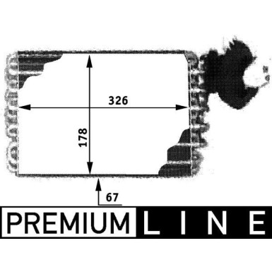 Mahle Verdampfer, Klimaanlage BEHR Premium Line AE 32 000P