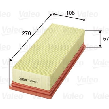 Valeo Luftfilter 585082