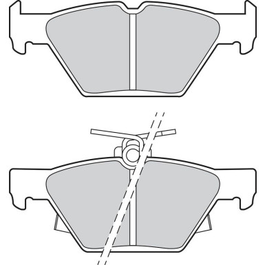 Bremsbelagsatz, Scheibenbremse 302896
