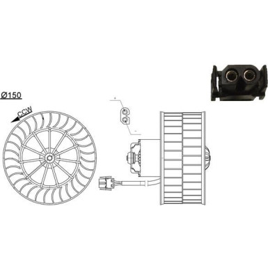 Mahle Innenraumgebläse BEHR AB 44 000S