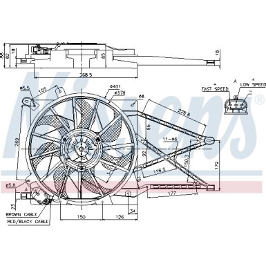 Nissens Lüfter, Motorkühlung 85185