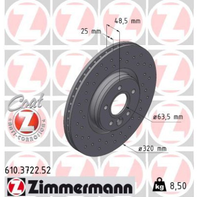 Bremsscheibe 610.3722.52