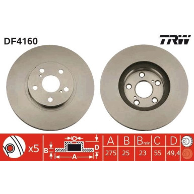 Bremsscheibe DF4160