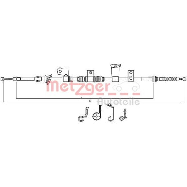 Metzger Seilzug, Feststellbremse 17.2299
