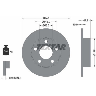 Bremsscheibe 92088503 Bremsscheibe 92088503