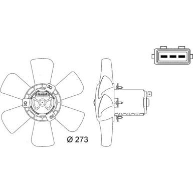 Mahle Lüfter, Motorkühlung BEHR CFF 7 000S