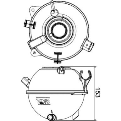 Ausgleichsbehälter, Kühlmittel CRT 19 000S Ausgleichsbehälter, Kühlmittel CRT 19 000S