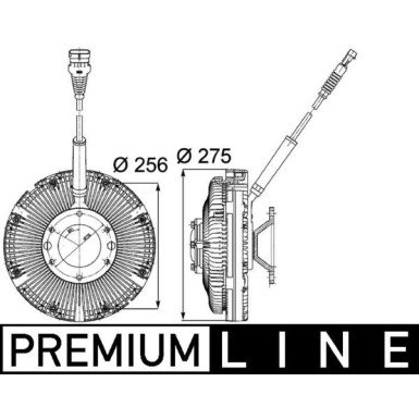 Mahle Kupplung, Kühlerlüfter BEHR Premium Line CFC 97 000P