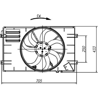 NRF Lüfter, Motorkühlung 47927