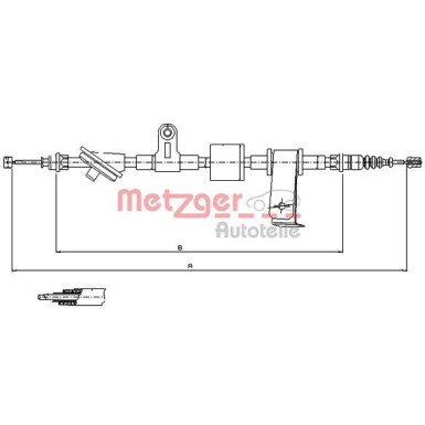 Metzger Seilzug, Feststellbremse 12.0101