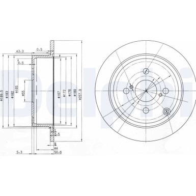 Delphi Bremsscheibe BG3889