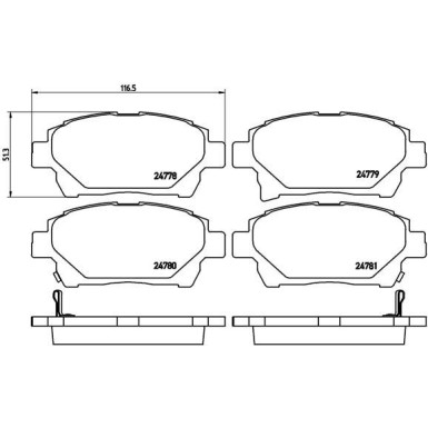 Brembo Bremsbelagsatz, Scheibenbremse PRIME LINE P 83 097 Brembo Bremsbelagsatz, Scheibenbremse PRIME LINE P 83 097