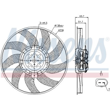 Nissens Lüfter, Motorkühlung 85727