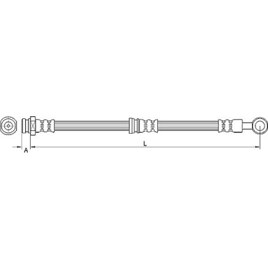 Metzger Bremsschlauch 4110744