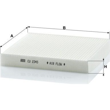 MANN-FILTER CU 2345 Innenraumfilter, Partikelfilter