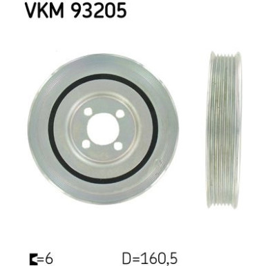 Riemenscheibe, Kurbelwelle VKM 93205 Riemenscheibe, Kurbelwelle VKM 93205