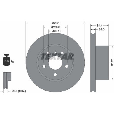 Bremsscheibe 92129700 Bremsscheibe 92129700