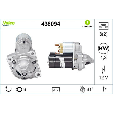 Valeo Starter VALEO ORIGINS 438094